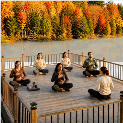 breathwork on the floathouse