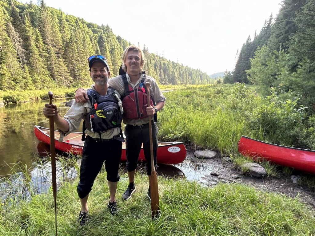 Terry and Adam VQ guides on 13 day canoe trip